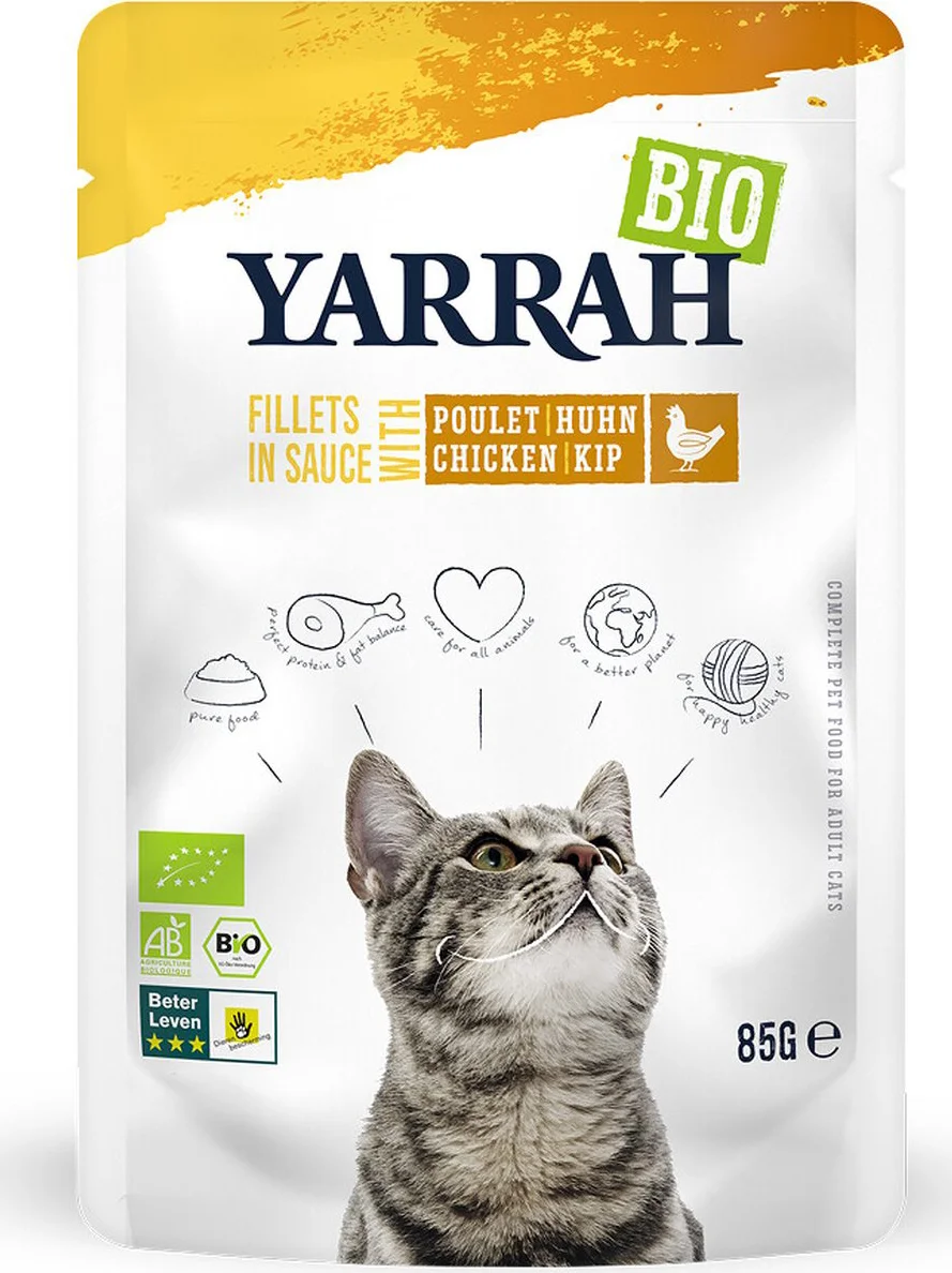 Yarrah Bio Kattenvoer Kip 85 gr