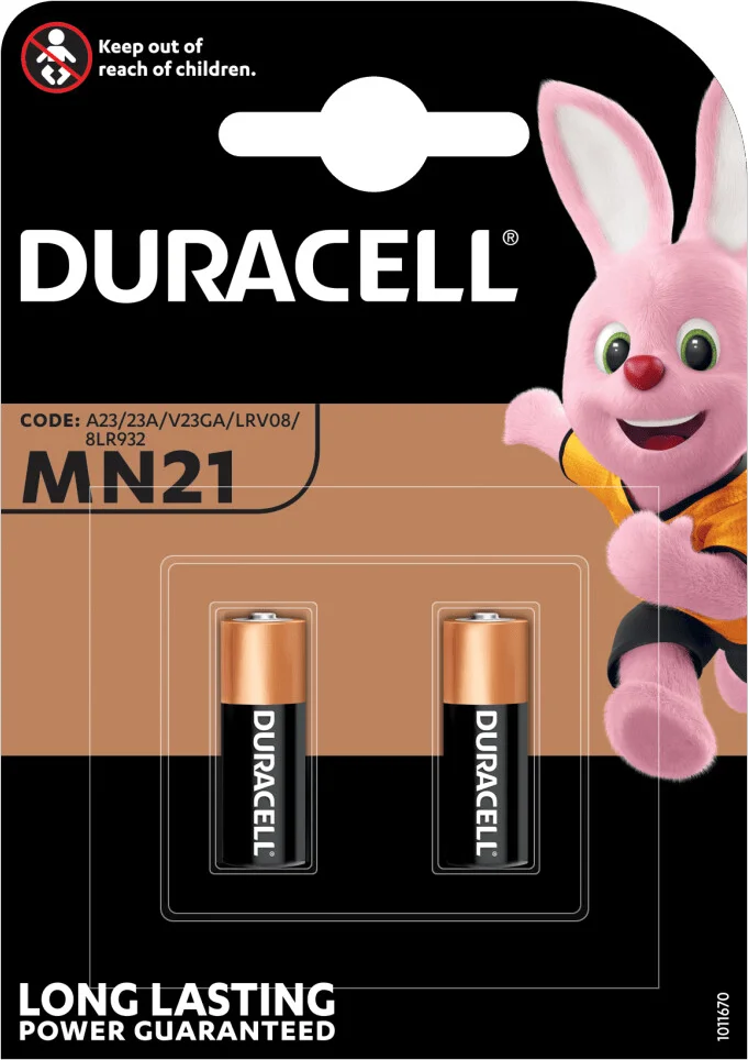 10x Duracell Alkaline Batterijen MN21 2 stuks
