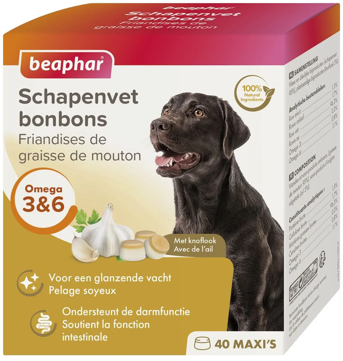 Beaphar Schapenvet Bonbons Knoflook 245 gr
