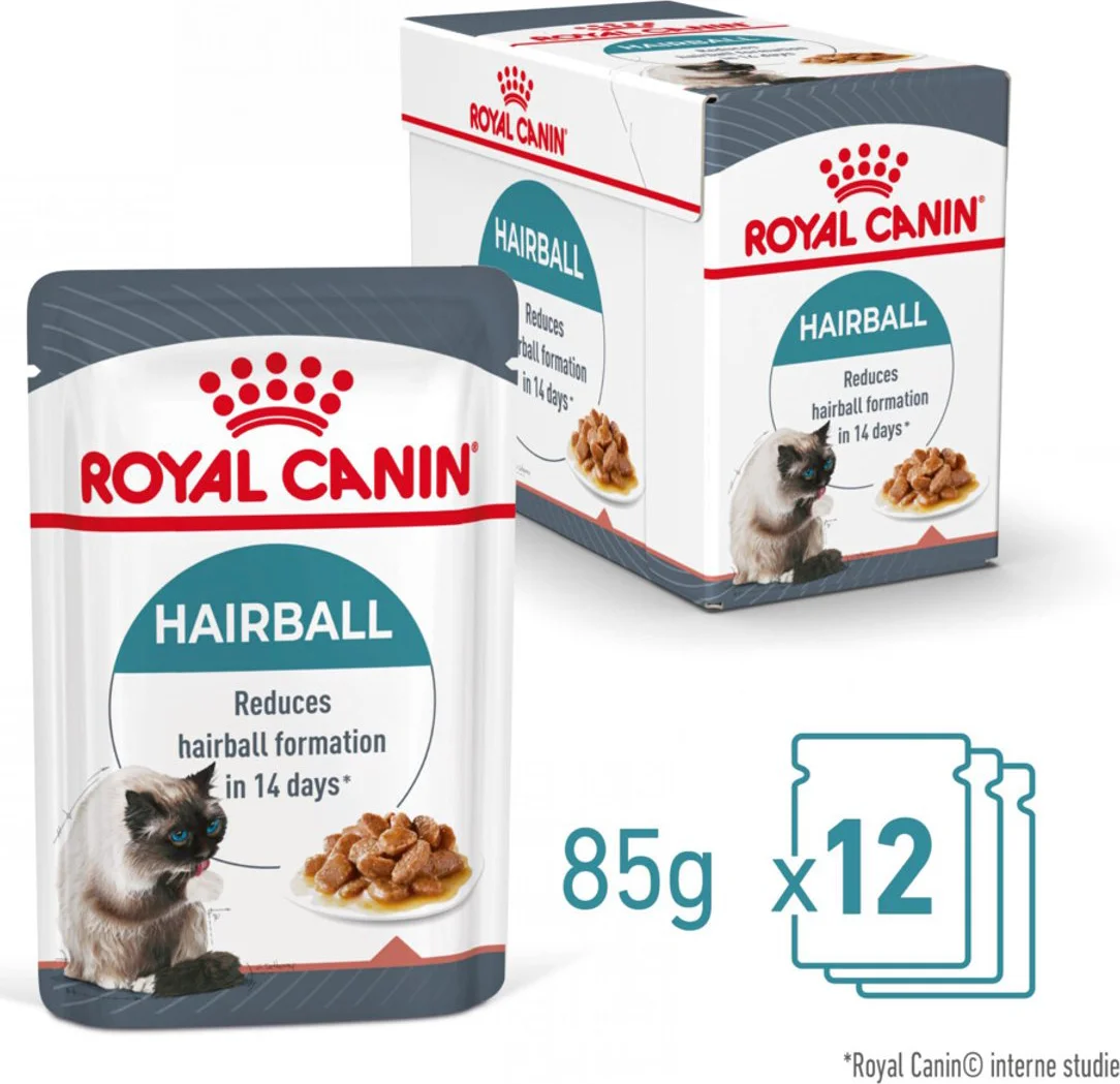96x Royal Canin Kattenvoer Nat Hairball Care Gravy 85 gr