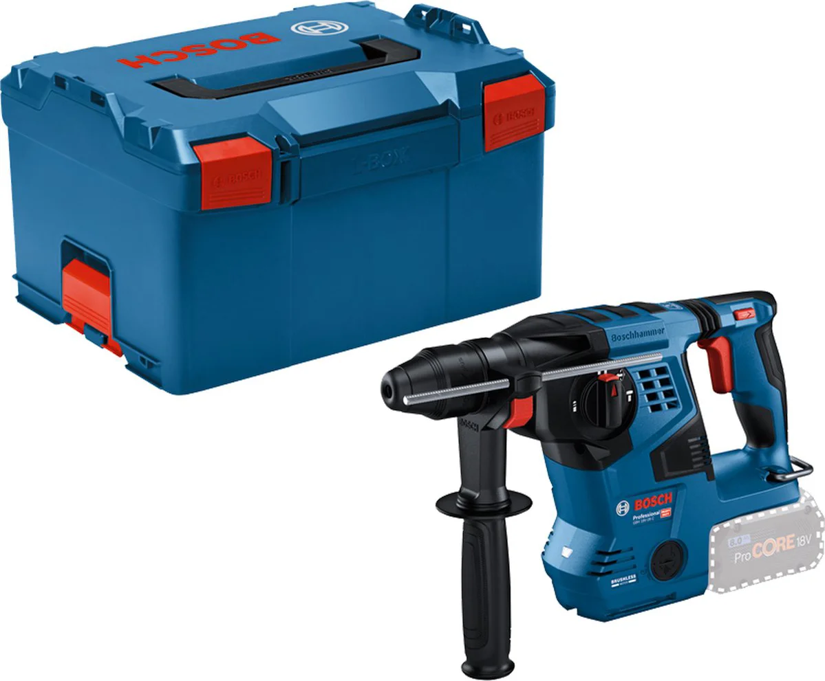 Bosch Professional GBH 18V-28 C Accu combihamer SDS-Plus 3,3J 18V Basic Body in L-Boxx - 0611920001