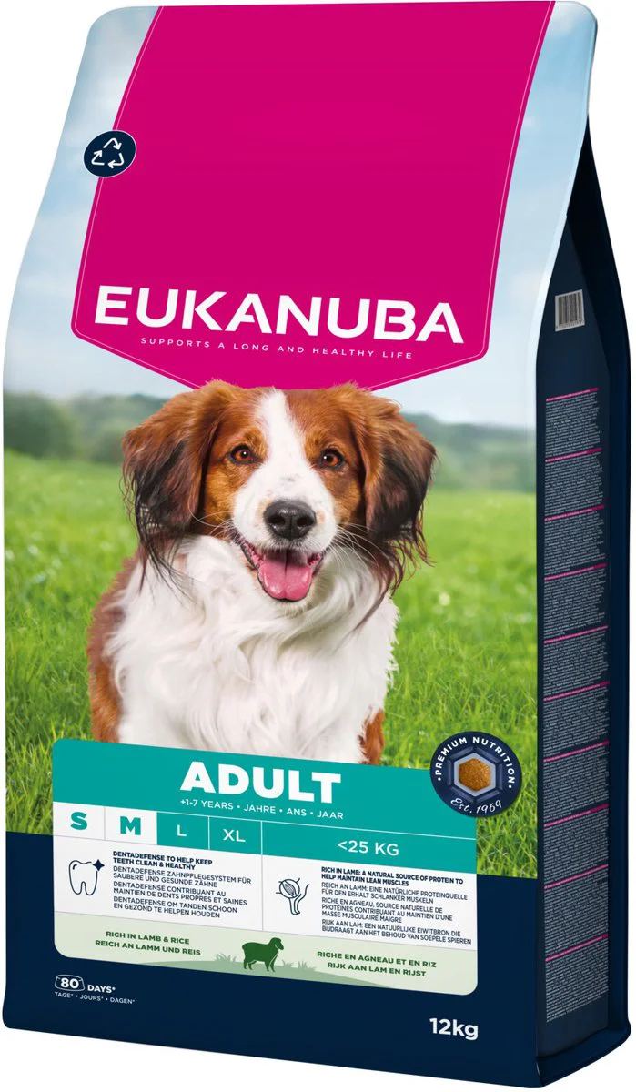 Eukanuba Hondenvoer Droog Life Care Dog Adult Small/Medium Lam en Rijst 12 kg