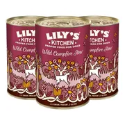 3x Lily's Kitchen Hondenvoer Nat Wild Campfire Stew Hert - Fazant - Zalm 400 gr