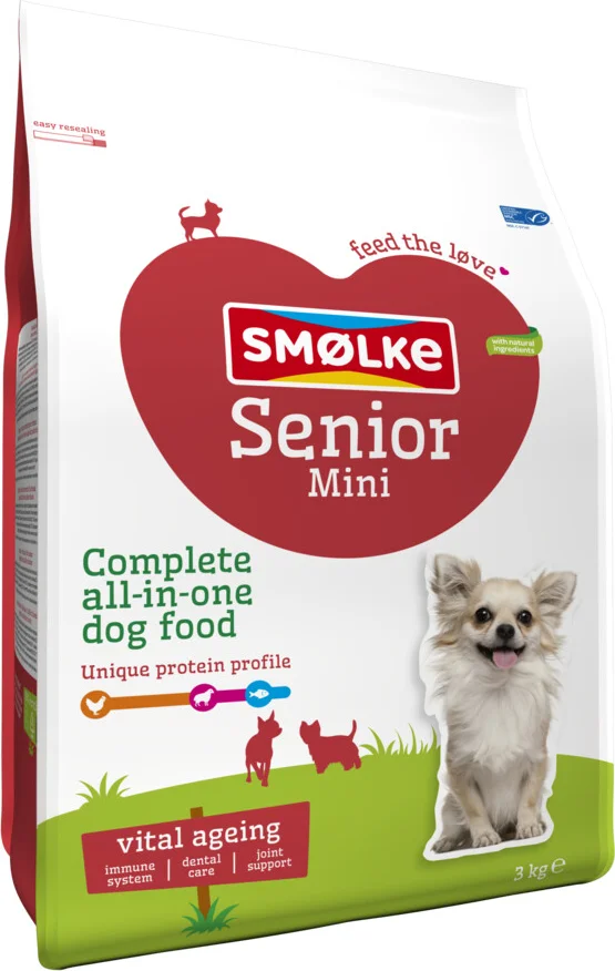Smolke Hondenvoer Senior Mini 3 kg