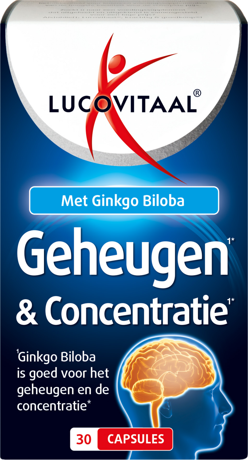 Lucovitaal Geheugen & Concentratie 30 capsules