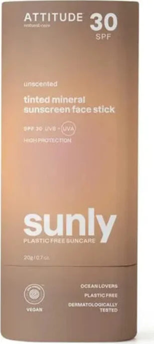 Attitude Sunly Gezichtszonnebrandstick Getint SPF30 20g