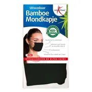 3x Lucovitaal Bamboe Mondkapje Zwart