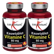 2x Lucovitaal Vitamine C 80mcg Kauwtablet Citroen 800 tabletten