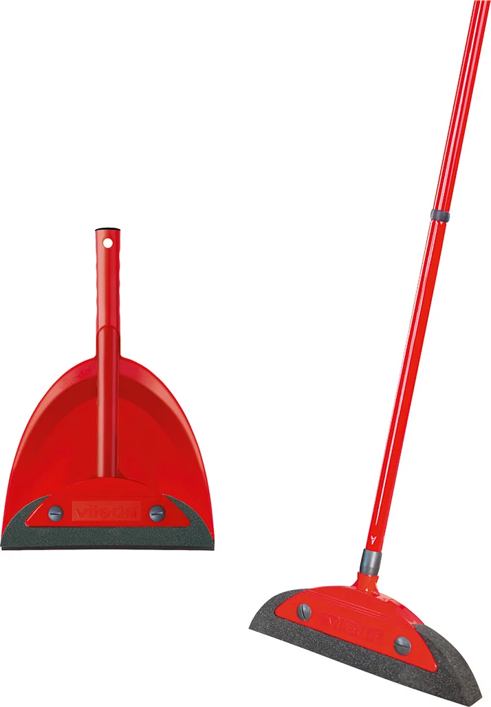 VILEDA Superfeger Classic bezem + stoffer en blik