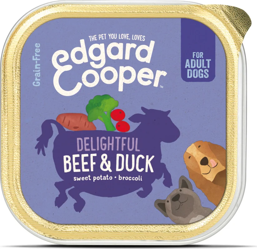 Edgard & Cooper Kuipje Vers Vlees Hondenvoer Rund - Eend 150 gr