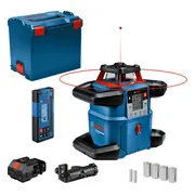Bosch Professional GRL 600 CHV Accu rotatielaser rood + LR 60 laserontvanger 18V Basic Body met batterijen in L-Boxx - 0601061F01