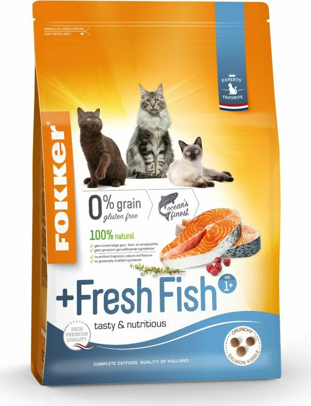 Fokker Fresh Fish Kattenvoer Verse Zalm 2,5 kg