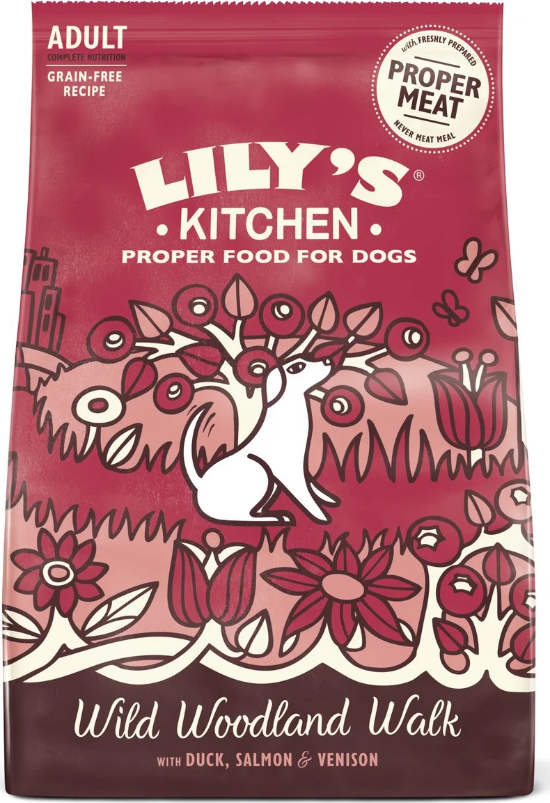Lily's Kitchen Hondenvoer Droog Wild Woodland Walk Eend - Zalm - Hert 12 kg