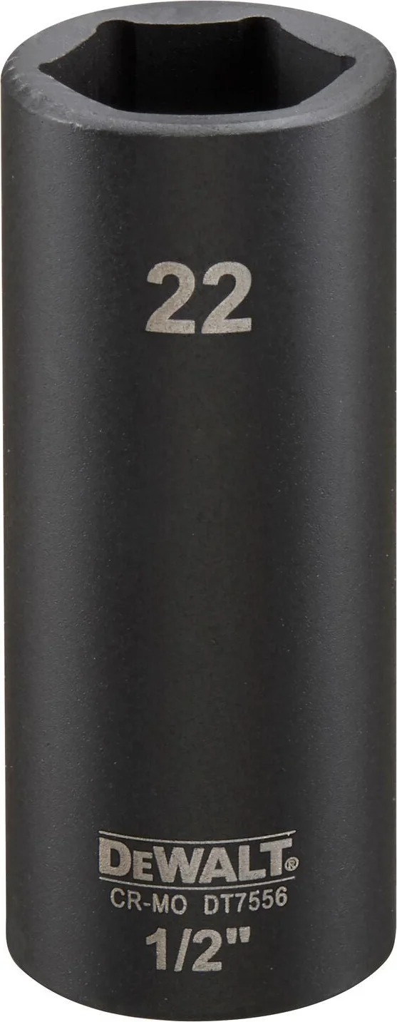 DeWALT DT7556 Krachtdop 1/2" lang | 22mm