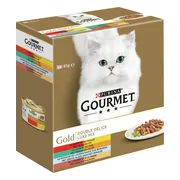 Gourmet Gold Kattenvoer Nat Luxe Mix 8 x 85 gr