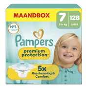 Pampers Premium Protection Luiers Maat 7 (15+ kg) 128 stuks