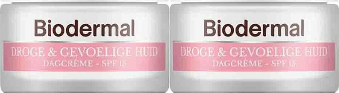 2x Biodermal Dagcrème Gevoelige Huid 50 ml