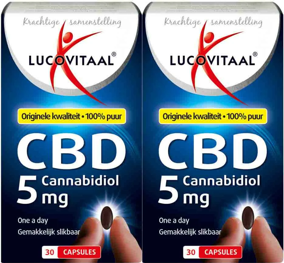 2x Lucovitaal CBD Cannabidiol 5 mg 30 capsules