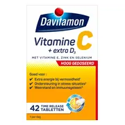 4x Davitamon Vitamine C Hoog Gedoseerd + Extra D3 42 tabletten