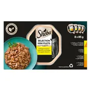 Sheba Mini Filets Adult Kattenvoer Natvoer Gevogelte in Saus Kuipjes 680 gr