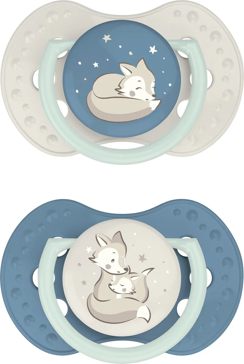 Difrax LOVI Dynamic Pacifier 6-18 Months - Boy 2ST