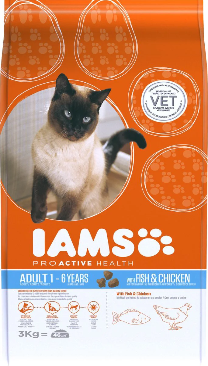 IAMS Kat Adult Oceaanvis 3 kg