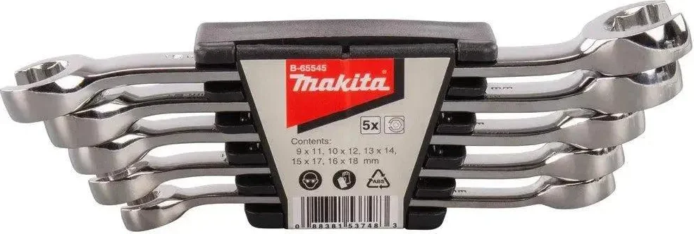 Makita B-65545 Ringsleutelset open 5-delig