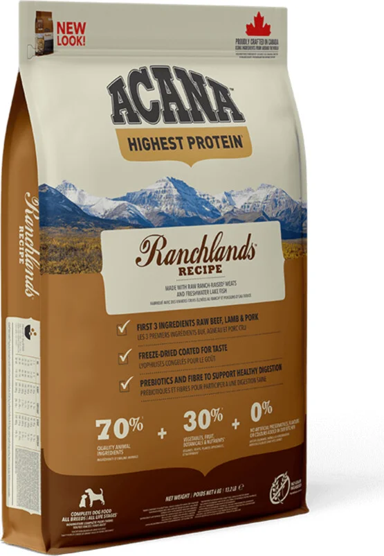 Acana Hondenvoer Highest Protein Ranchland 2 kg
