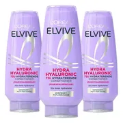 3x L'Oréal Elvive Hydra Hyaluronic Conditioner 200 ml
