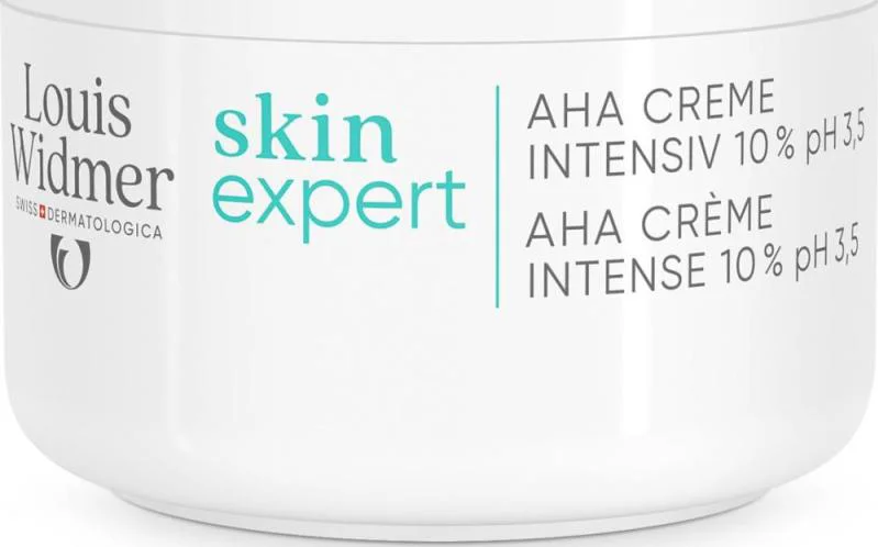 Louis Widmer Skinexpert AHA Crème Intensief 10 % pH 3,5 Ongeparfumeerd 50 ML