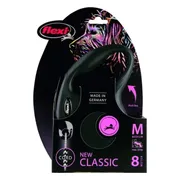 Flexi Rollijn Classic Koord 8 mtr tot 20 kg Zwart