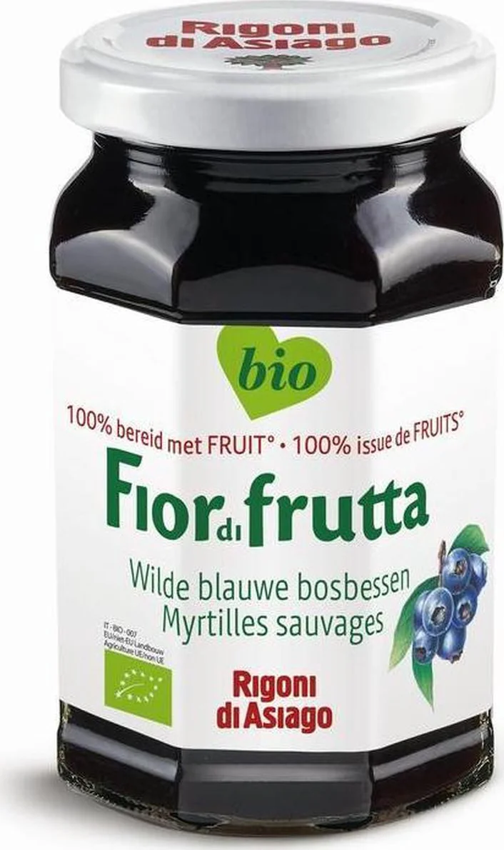 Fiordifrutta Jam Wilde Blauwe Bosbessen 250GR