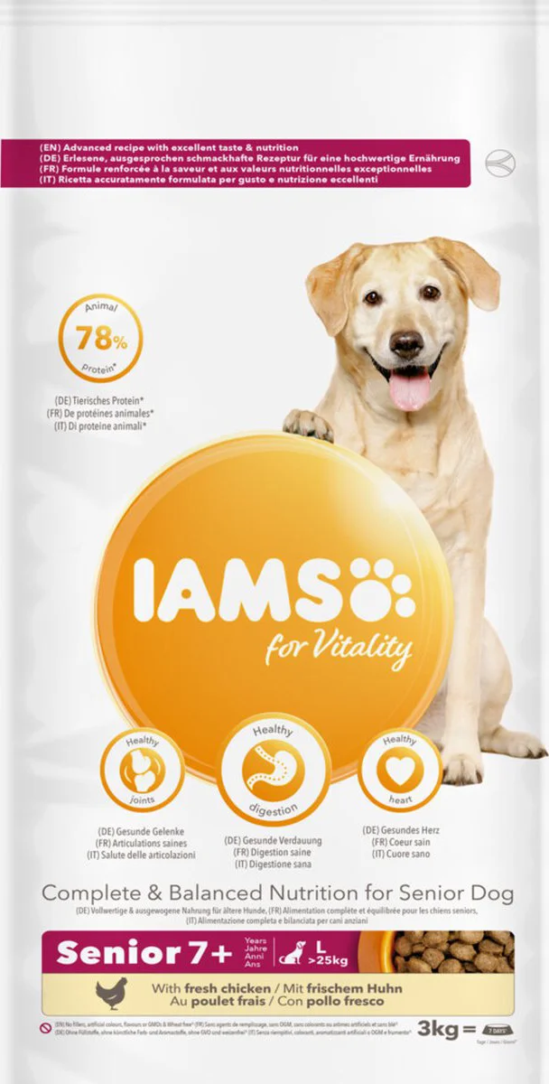 IAMS Dog Senior Large Kip 3 kg