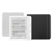 Kobo Libra Colour Wit + Notebook Sleep Cover Zwart
