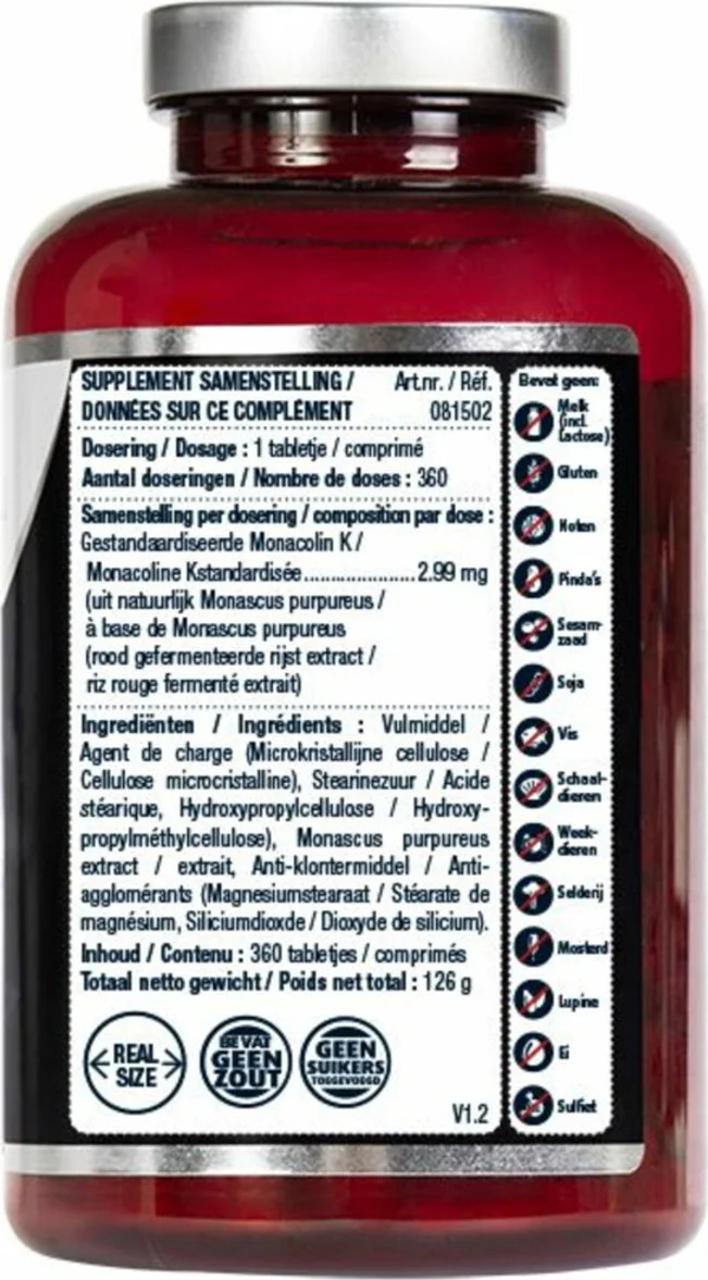 2x Lucovitaal Rode Gist Rijst 360 tabletten