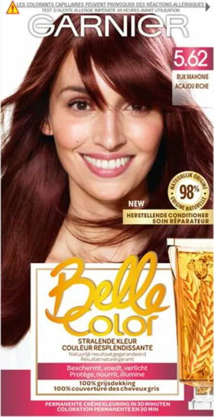 2x Garnier Belle Color Permanente Crèmekleuring 63 Goudblond