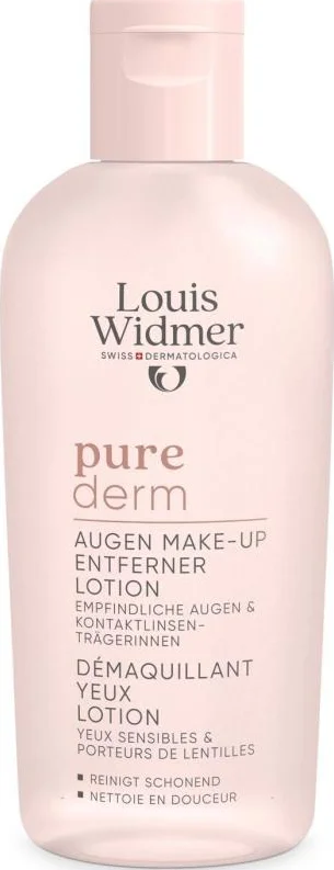 Louis Widmer Purederm Oogmake-up Reiniging Lotion zonder parfum 100ml
