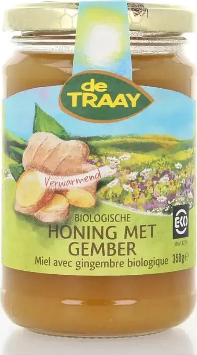 De Traay Honing met Gember Biologisch 350GR