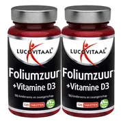 2x Lucovitaal Foliumzuur + Vitamine D3 120 tabletten