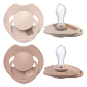 Difrax LOVI Prime Pacifier 6-18 Months - Nude/Blush 2ST