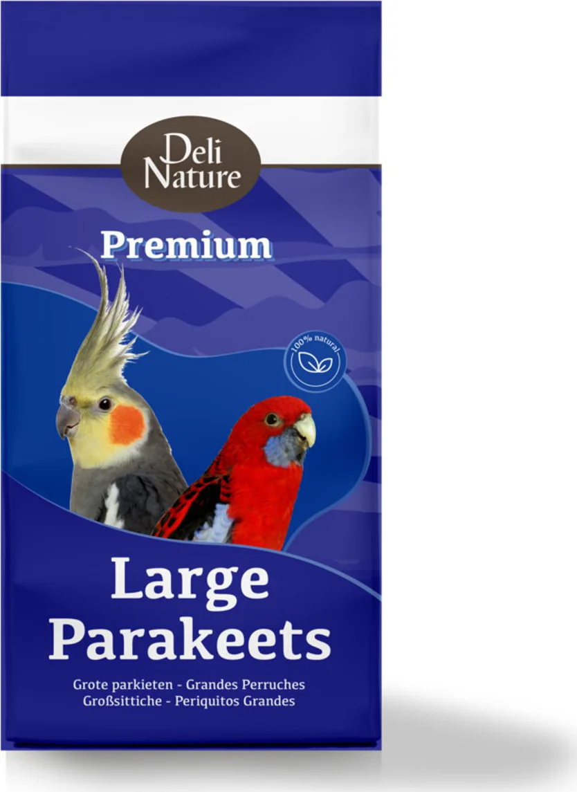 10x Deli Nature Premium Grote Parkiet 1 kg