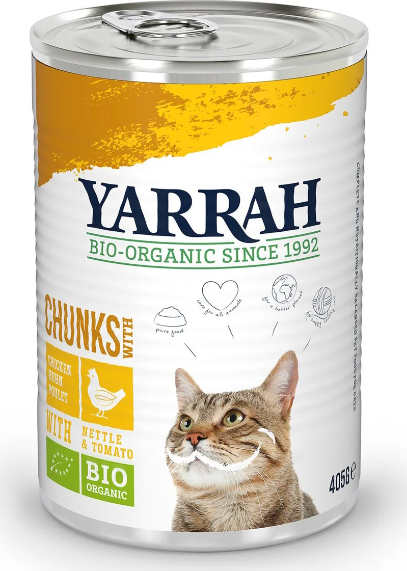 Yarrah Bio Kattenvoer Chunks Kip 405 gr