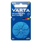 10x Varta Gehoorbatterij Gehoorapparaat 675 Blister 6 stuks