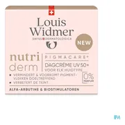 Louis Widmer nutriderm Pigmacare Dagcrème UV 50+ Zonder Parfum 50 ml