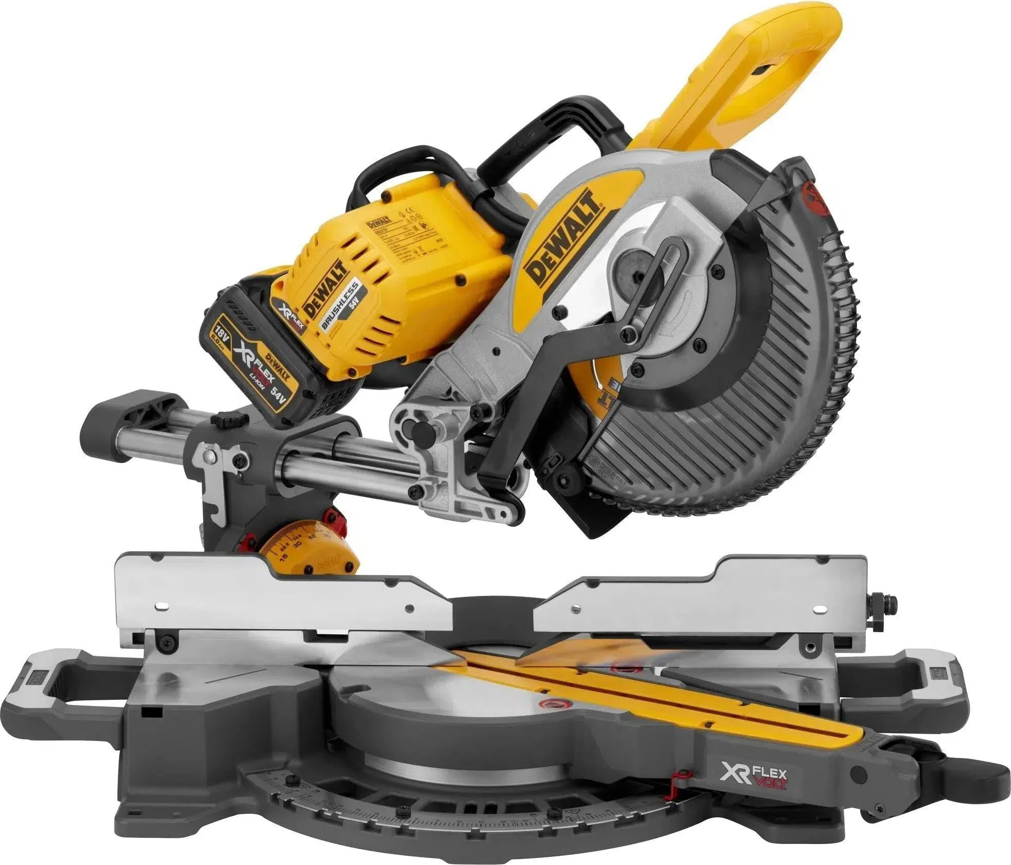 DeWALT DCS727T2 Accu Afkort-/Verstekzaag 250mm 54V XR FlexVolt 6.0Ah
