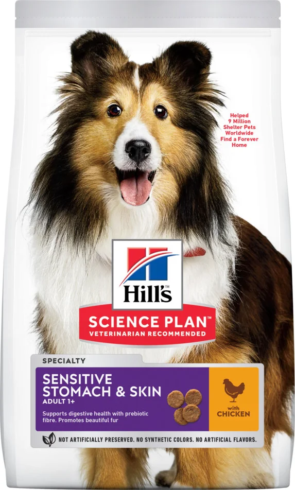 Hill's Science Plan Hondenvoer Adult Sensitive Stomach - Skin Medium Kip 2,5 kg