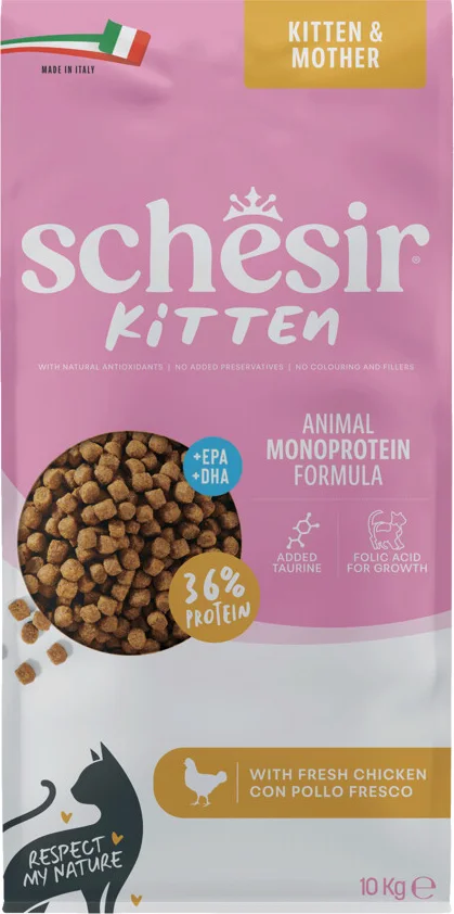 Schesir Monoprotein Kattenvoer Kitten Droog Kip 10 kg