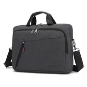 Laptoptas 15,6 inch - Laptop tas Schoudertas dames en heren - Waterafstotend - 12L - antraciet