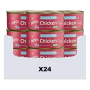 24x Prins Chunky Paté Kattenvoer Nat Kip & Kalkoen 70 gr