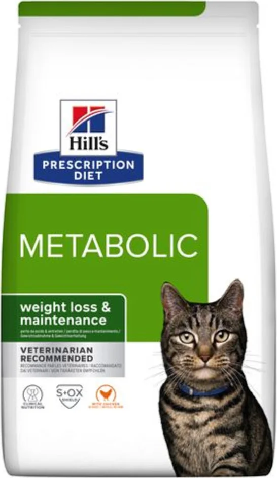 Hill's Prescription Diet Metabolic Weight Management Kattenvoer Droog Kip 12 kg